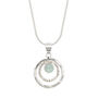 Infinity Universe Chalcedony Sterling Silver Necklace, thumbnail 5 of 10