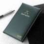 Personalised Embossed Luxury Leather Golf Note Book, thumbnail 7 of 7