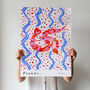 Prawns Art Print Seafood Illustration Poster, thumbnail 5 of 7