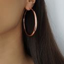 rose gold hoop earrings by nikita by niki ® | notonthehighstreet.com