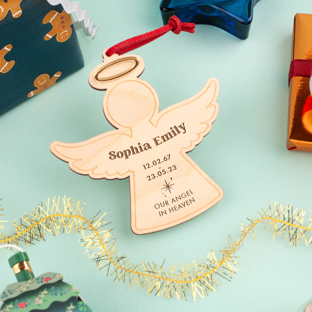 Angel In Loving Memory Christmas Decoration, 1 of 3