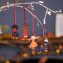 Set Of Four Dachshund Dog Christmas Tree Decorations, thumbnail 1 of 3