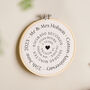 Circular Timeline Cotton Anniversary Hoop, thumbnail 1 of 2