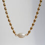 Non Tarnish Bead Chain And Pearl Necklace, thumbnail 3 of 6