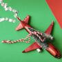 Airplane With Christmas Tree Bauble, thumbnail 4 of 5
