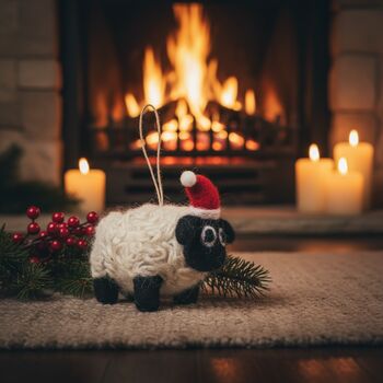 Handmade Christmas Black Sheep Fair Trade, 9 of 9