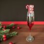 Six X Ho Ho Ho Candy Cane Drinks Toppers, Festive Cocktails, Christmas Drink Decorations, Charms, thumbnail 1 of 7