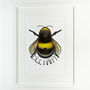 Bee Happy Print, thumbnail 2 of 3
