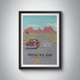 Route 66 Travel Poster Art Print, thumbnail 1 of 8
