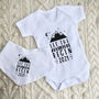 Let The Adventure Begin Personalised Baby Vest, thumbnail 4 of 4