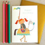 Girlie Knight Birthday Card, thumbnail 4 of 5