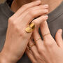 Flow Vermeil Statement Pinky Ring, thumbnail 5 of 8