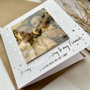 Personalised Fiancé Valentine’s Day Photo Card, 2 of 5
