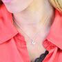 Sterling Silver Modern Initial Charm Necklace, thumbnail 2 of 8