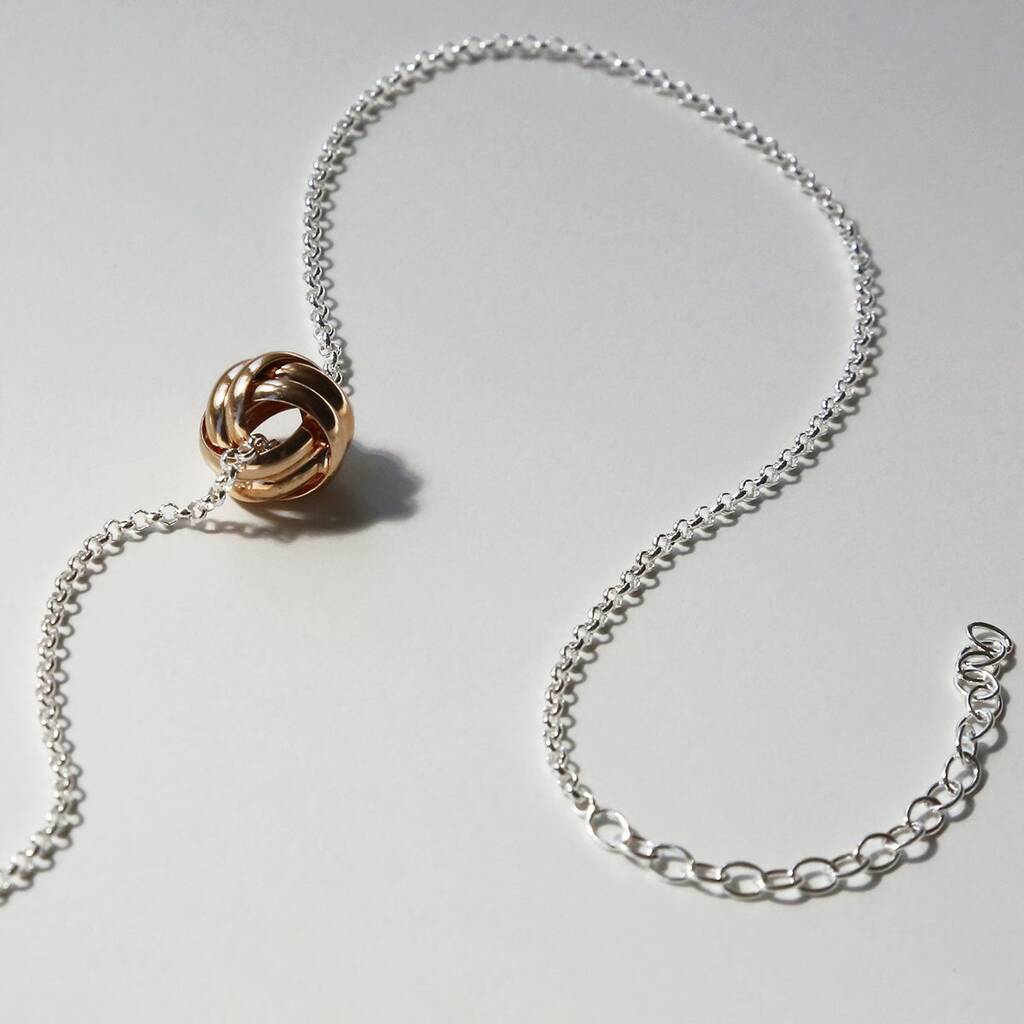 Sterling Silver Forever Knot Necklace By Martha Jackson Sterling Silver ...