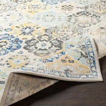 Hillsby Blue/Mustard/Grey Rug, 4 of 4