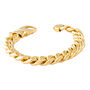 Gold Plated Bronze Cuban Chain Bracelet, thumbnail 4 of 5