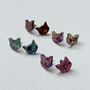 Abalone Cat Stud Earrings, thumbnail 1 of 7