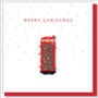 Pack Of Six Robin On A Festive Phone Box' Card, thumbnail 5 of 5