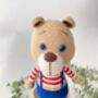 Cute Organic Handmade Teddy Bear For Babies And Kids, thumbnail 3 of 8