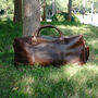 Genuine Leather Holdall Luggage, thumbnail 1 of 12