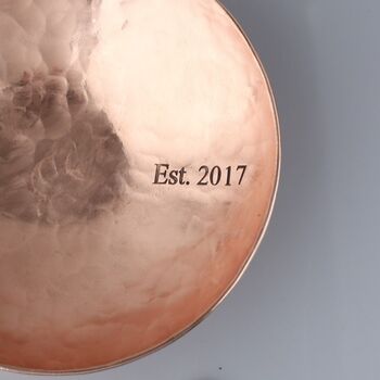 9th Anniversary Gift, Large Copper Decorative Bowl, 5 of 9