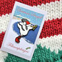 Christmas Seagull Enamel Pin, thumbnail 3 of 8