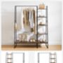 Clothes Rail With Shoe Rack Storage Side Hooks, thumbnail 4 of 8