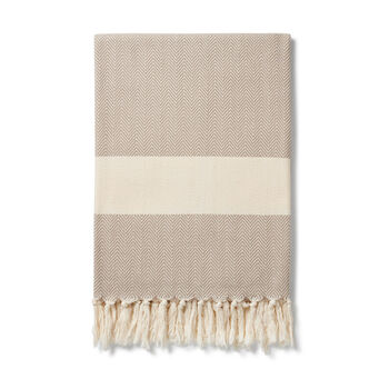 Ferah Organic Cotton Peshtemal Towel, 5 of 7