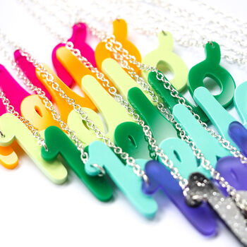 Bright And Bold Hello Necklace, 4 of 8