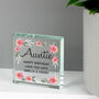 Floral Sentimental Personalised Crystal Token, thumbnail 9 of 10