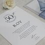 Luxury 50th Anniversary Card Personalised Wedding Anniversary Gift Husband And Wife, thumbnail 3 of 9