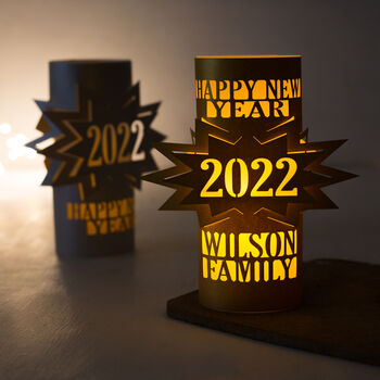 Personalised Happy New Year 2022 Lantern Gift, 3 of 9