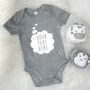 Baby's Thoughts Personalised Babygrow, thumbnail 5 of 7