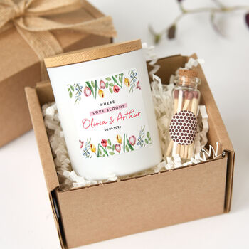 Personalised Wedding Candle Gift For Couple, 2 of 6