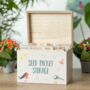 British Garden Birds Seed Packet Storage Box, thumbnail 1 of 5