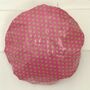 Waterproof Shower Cap In Pink And Lime Spot Print, thumbnail 3 of 5