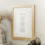Personalised Print For Wedding And Funeral Readings, thumbnail 1 of 9