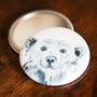 Inky Polar Bear Pocket Compact Mirror, thumbnail 3 of 4
