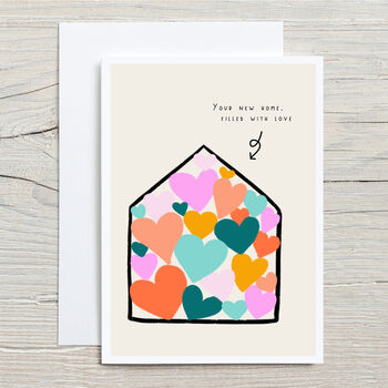 New Home Filled With Love House Warming Card, 4 of 4