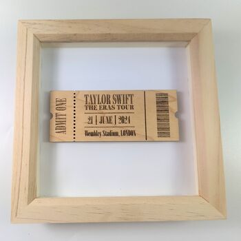 Taylor Swift Eras Tour Personalised Concert Ticket Box Frame Swifties, 12 of 12