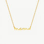 Mama Script Necklace Pregnancy Gift 18ct Gold Plated, thumbnail 1 of 5