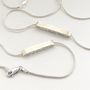 Embossed Silver Bar Necklace, thumbnail 9 of 12