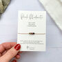 Pink Rhodonite Miniature Wish Bracelet, thumbnail 1 of 5