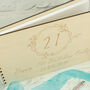 Personalised Wooden Engraved Birthday Party Guest Book, thumbnail 2 of 4