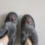 Luxury Sheepskin Slippers Mouve, thumbnail 2 of 4