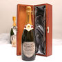 Personalised Mr And Mrs Champagne With Pewter Label, thumbnail 1 of 7