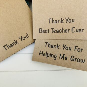 Personalised Teacher Thank You Card Craft Kit Letterbox, 3 of 4