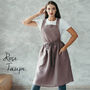 Personalized Linen Pinafore Apron For Kids, thumbnail 9 of 12