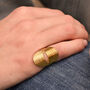 Flow Vermeil Statement Pinky Ring, thumbnail 3 of 8